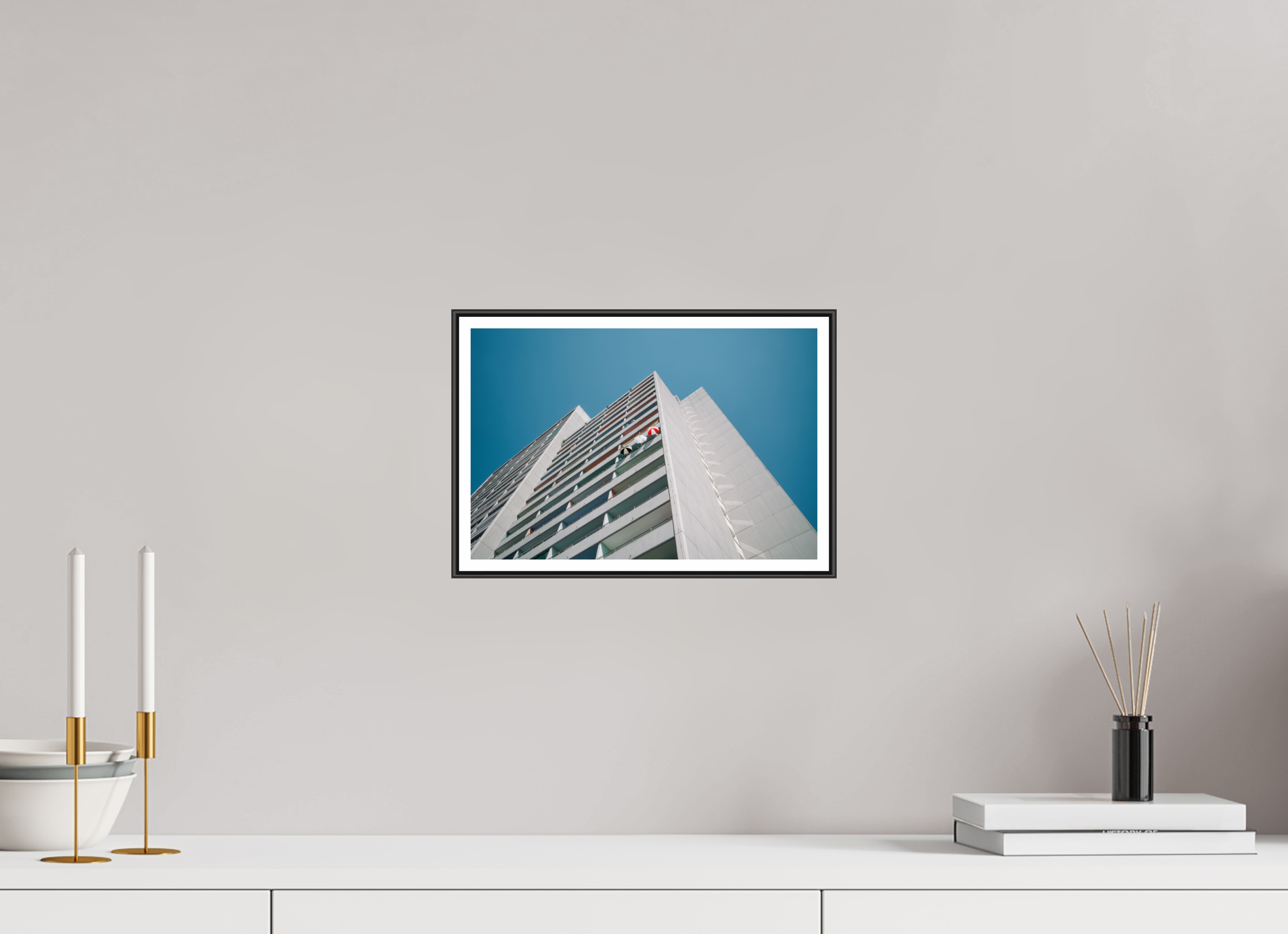 30 x 20 cm, Fine Art Print auf Alu-Dibond in 25mm Artbox Schwarz Sun Protection