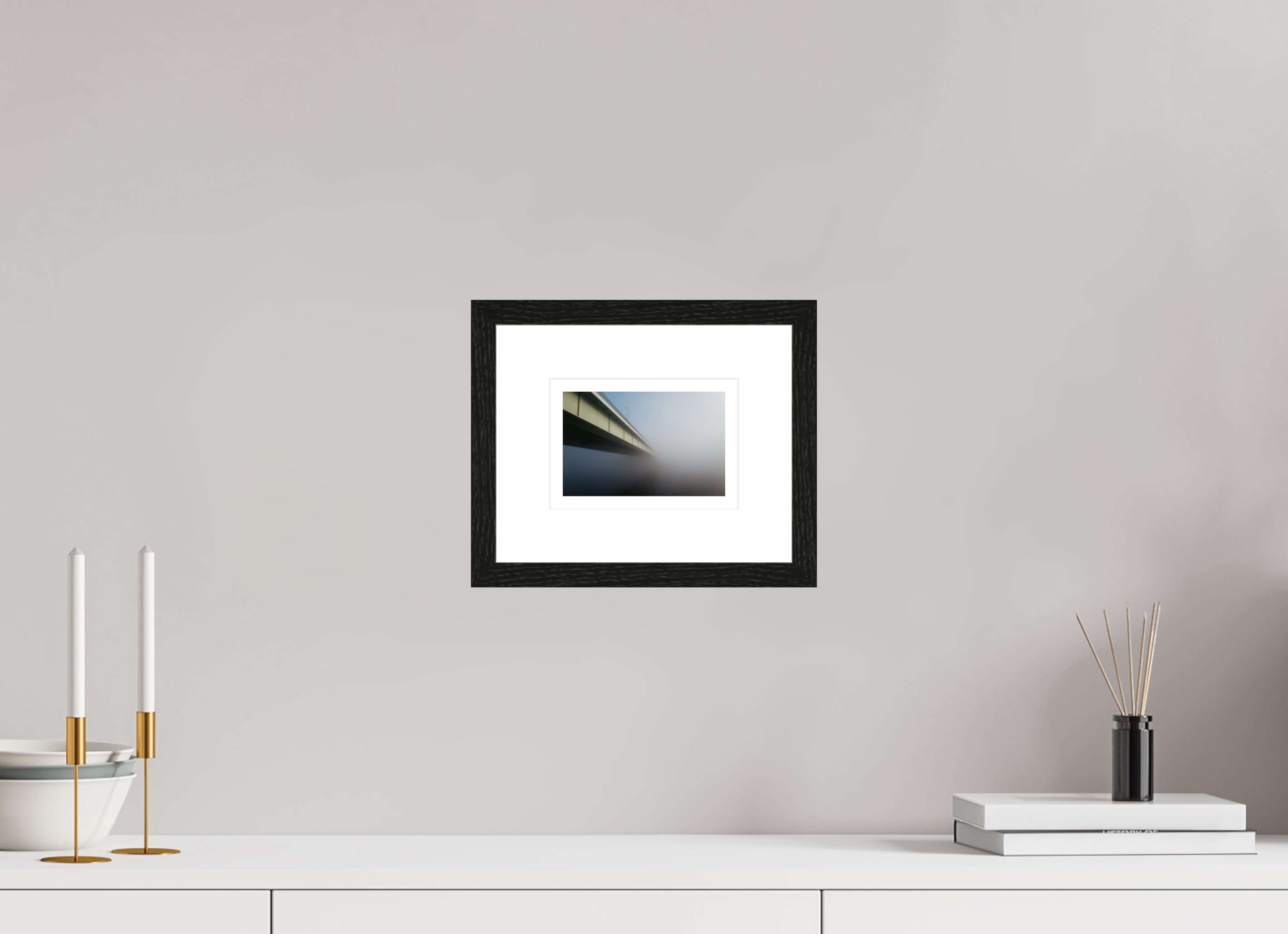 15 x 10 cm, Fine Art Baryta in Frame Bridge to nowhere