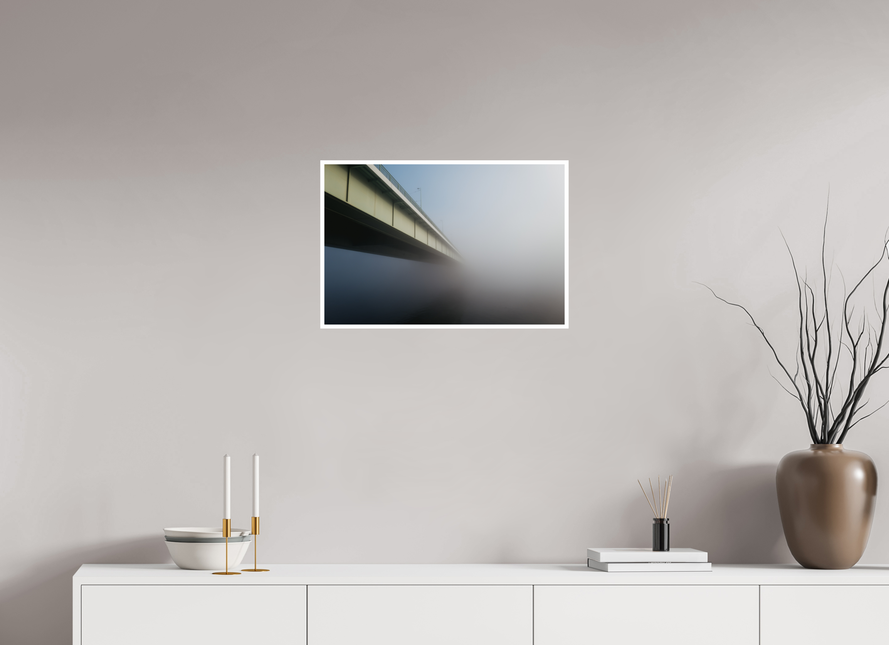 60 x 40 cm, Fine Art Hahnemühle Baryta Bridge to nowhere